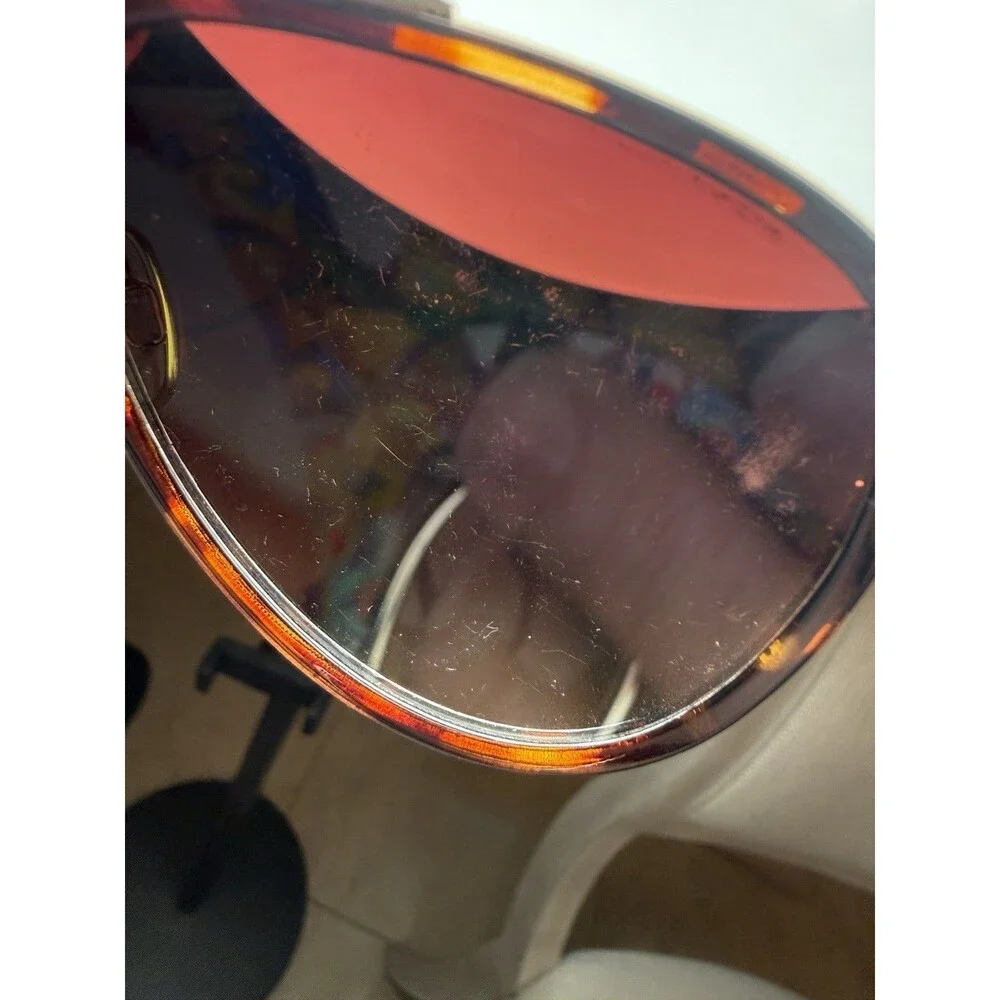 Quay All In Mini Aviator Sunglasses Tortoise Gold Frame Brown Gradient Lenses